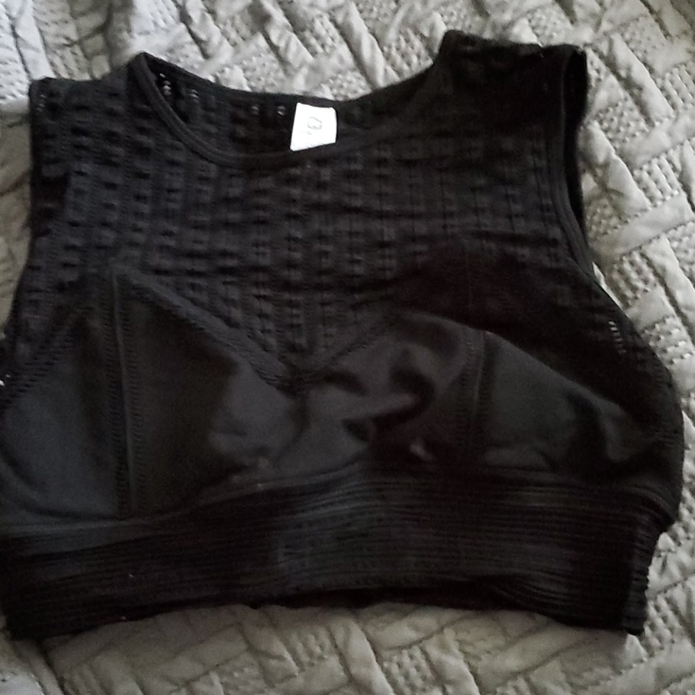 Fabletics black Vienna Seamless Midi bra🖤💣🕳